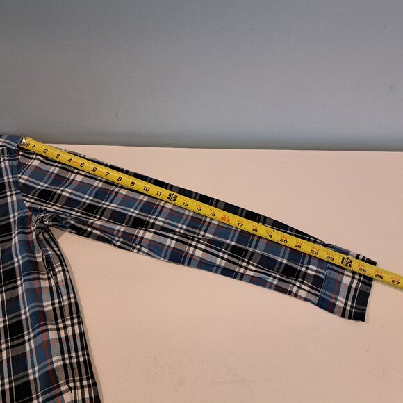 J. crew Men's Medium Slim Fit Flex Washed Long Sleeve Plaid Shirt Style #BB716 - Picture 13 of 14